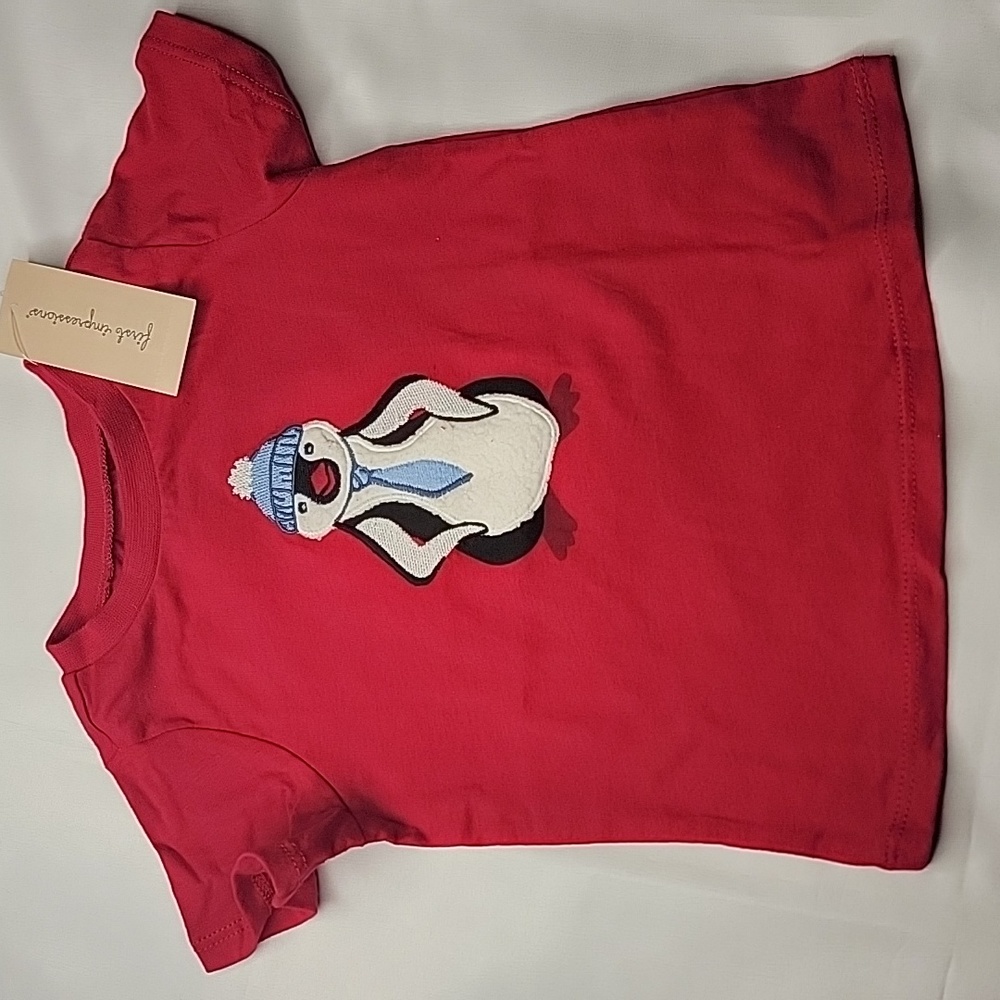 First Impressions Boys Short Sleeve Embroidered T-Shirt